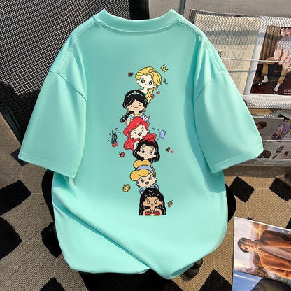 新商品 カジュアル 定番シンプル プリント 全6色 半袖TシャツF-8767