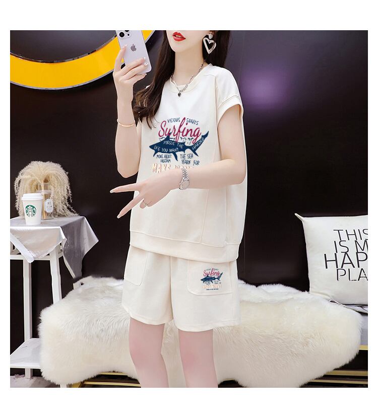 今季マストバイ ファッション カジュアル 半袖Ｔシャツⅹパンツセット全3色 <F-8265>