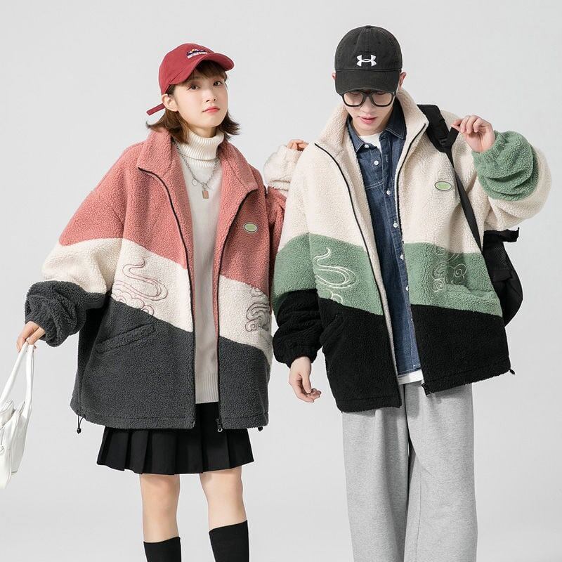 大活躍   ファッション 暖かいボアジャケット<F-5772>