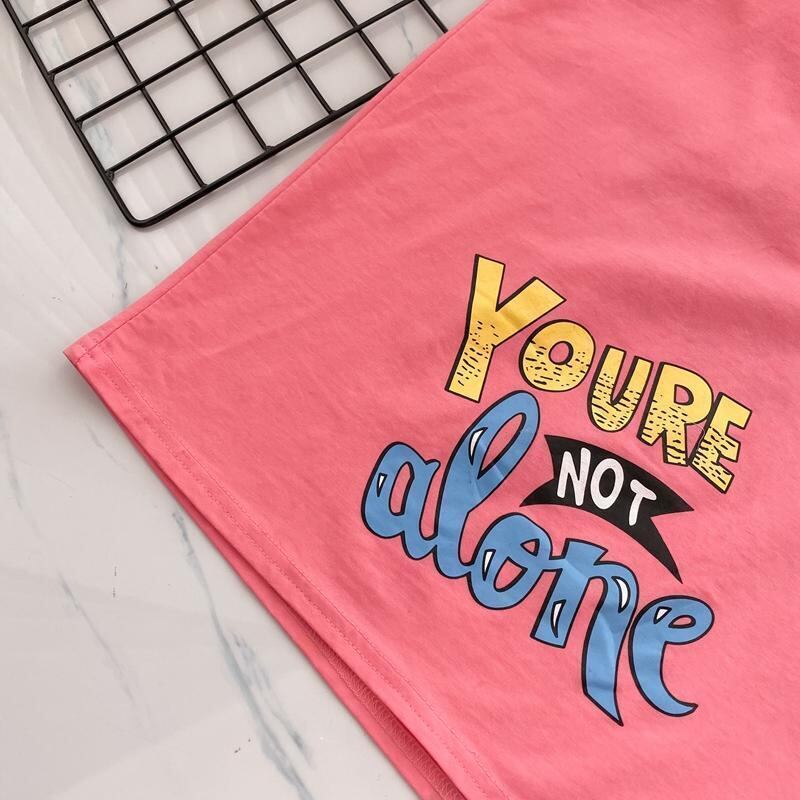 新商品 プリント ファッション ゆったり 全4色 半袖 Tシャツ＜F-11443＞