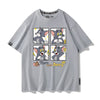 男女兼用 プリント カジュアル Tシャツ F-13432