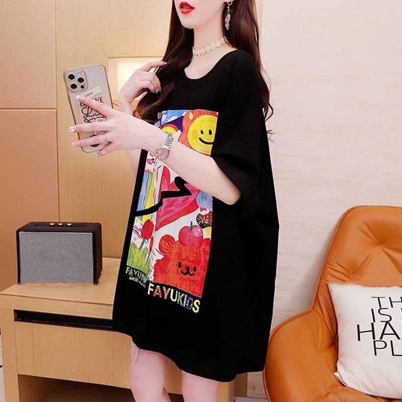 スタイリッシュ   一目惚れ Tシャツ カットソー＜F-3531＞