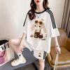 大人カジュアル プリント Tシャツ＋パンツ セットアップ F-13235