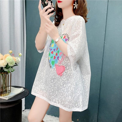 スタイリッシュ   一目惚れ Tシャツ カットソー＜F-3579＞