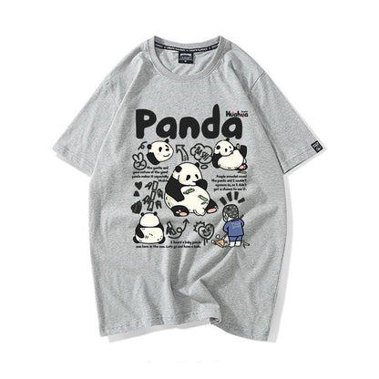 売り切れ必至 カジュアル ファッション感満々 アバンギャルド プリント カップル 全7色 半袖 Tシャツ F-9320