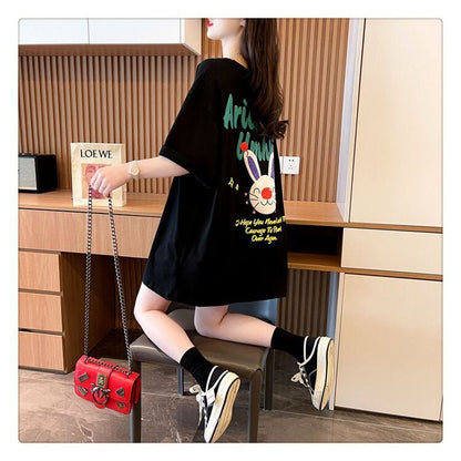 大好評 プリント キュートファッション 半袖Tシャツ＜F-8582＞