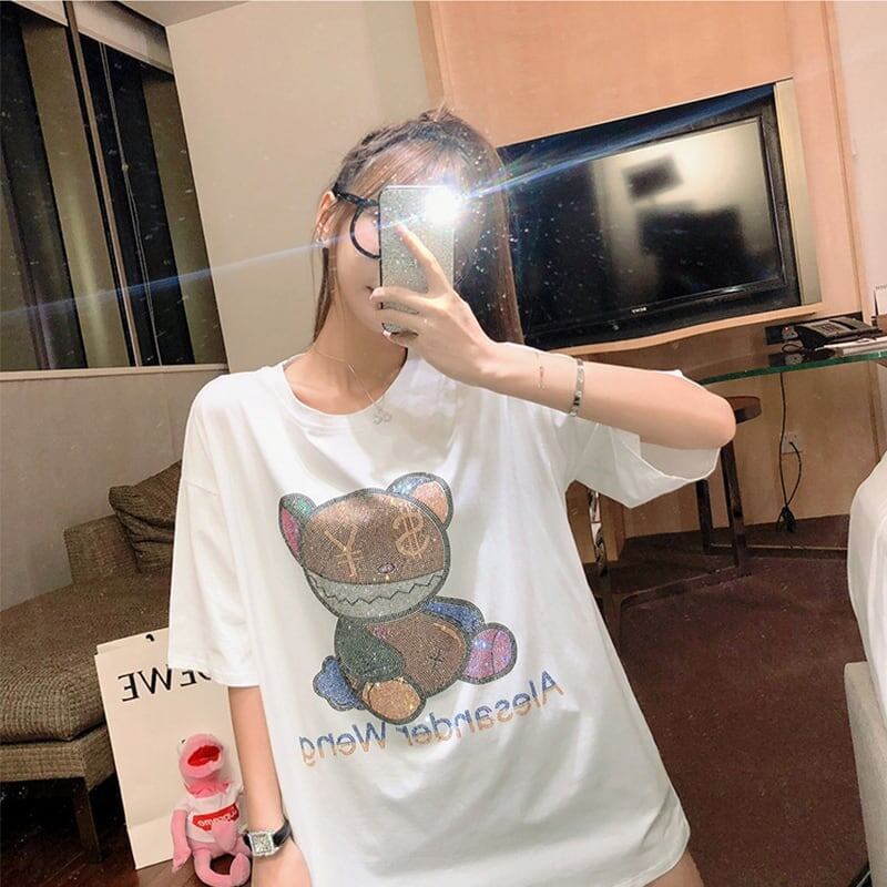 個性的なデザイン   一目惚れ Tシャツ カットソー＜F-3481＞