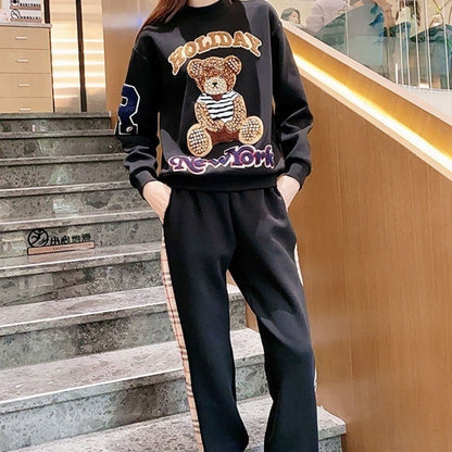 【裏起毛】新商品 おしゃれ度高め デザイン性抜群 着心地良い 2色選択 トップス+パンツセット ＜F-9936＞