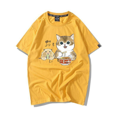 大好評 キュート 人気上昇中 着心地良い カジュアル プリント 全8色 半袖Tシャツ<F-9340>