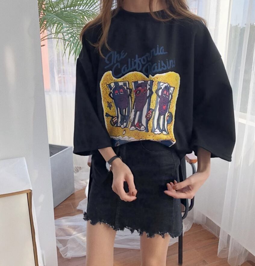 話題沸騰中   カジュアル 2色半袖Tシャツ＜F-8161＞