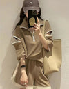 主役級 ファッション 今季マストバイ 個性派 半袖Ｔシャツⅹパンツセット<F-6533>