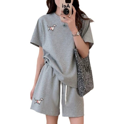 人気上昇中 着心地良い 真夏も快適 カジュアル 全5色 半袖 Tシャツ ショートパンツ セットアップ ＜F-9216＞