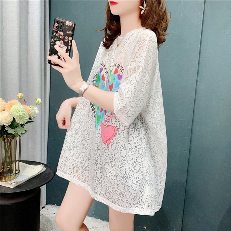 スタイリッシュ   一目惚れ Tシャツ カットソー＜F-3579＞
