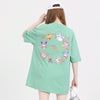 大人可愛い ゆったり カジュアル 大人気 半袖 Tシャツ F-13313