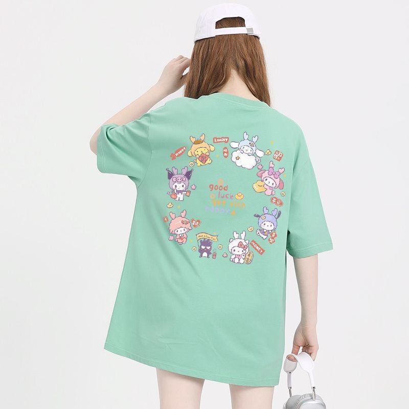 大人可愛い ゆったり カジュアル 大人気 半袖 Tシャツ F-13313