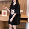 今季マストバイ レース 可 透かし彫り 切り替え 2色選択 Tシャツ カットソー＜F-8493＞
