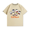 人気上昇中 キュート カジュアル プリント 4色選択 半袖Tシャツ＜F-9189＞