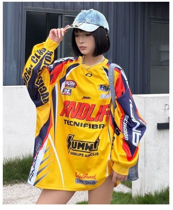 個性的なデザイン トレンドアイテム 3色選択 スウェットF-12949