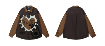 ベストセラーアイテム！ファッション感満々 切り替え アバンギャルド 2色選択 Tシャツ ＜F-9506＞