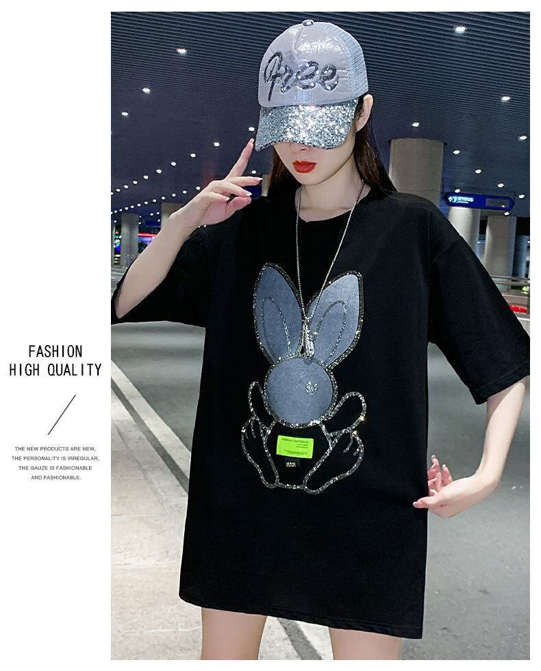 着回し力抜群 ホットダイヤモンド 新作 全2色 半袖Tシャツ カットソー ＜F-8703＞