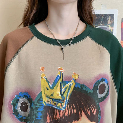 話題沸騰中 ビッグロゴ お勧めカラーマッチング ゆったり 半袖Tシャツ＜F-8350＞