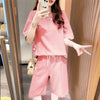 定番シンプル 半袖Ｔシャツⅹパンツセット全4色 カジュアル <F-8732>