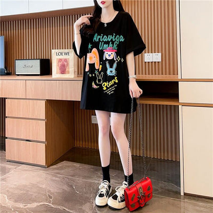 大好評 プリント キュートファッション 半袖Tシャツ＜F-8582＞