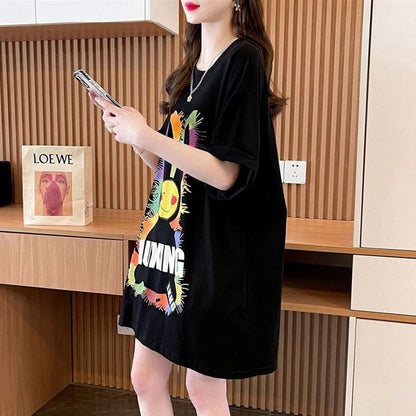 着回し力抜群 キュート カジュアル プリント 半袖Ｔシャツ全2色 <F-8550>