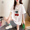 話題沸騰中 ファッション スウィート プリント 半袖TシャツF-8517
