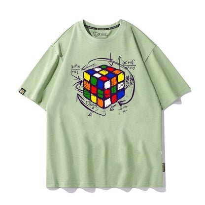 カジュアル プリント アバンギャルド 全7色 半袖 Tシャツ <F-11536>