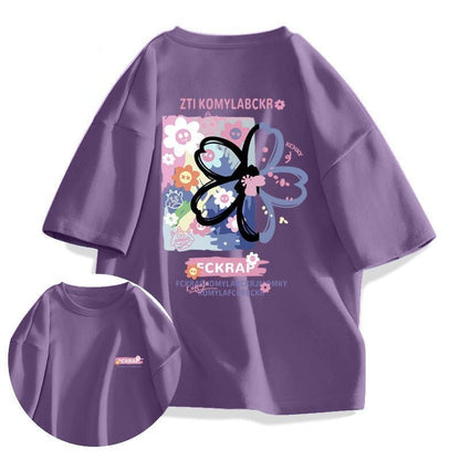 今季マストバイ ルーズ カジュアル プリント全6色 半袖TシャツF-8850