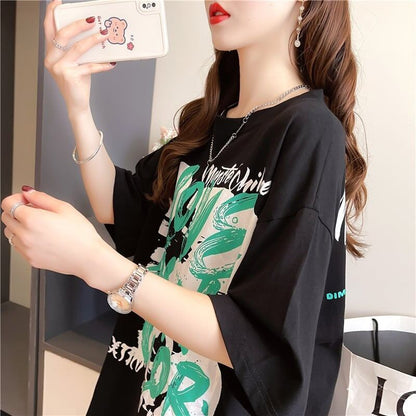 個性的なデザイン   一目惚れ Tシャツ カットソー＜F-3400＞