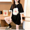 デザインセンスレースステッチTシャツ半袖新しいスタイル<F-2932>