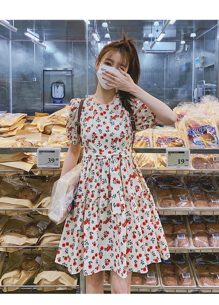 女子マスト 大注目 合わせやすい 上品 レース 切り替え ワンピース<F-11913>