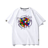 カジュアル プリント アバンギャルド 全7色 半袖 Tシャツ <F-11536>