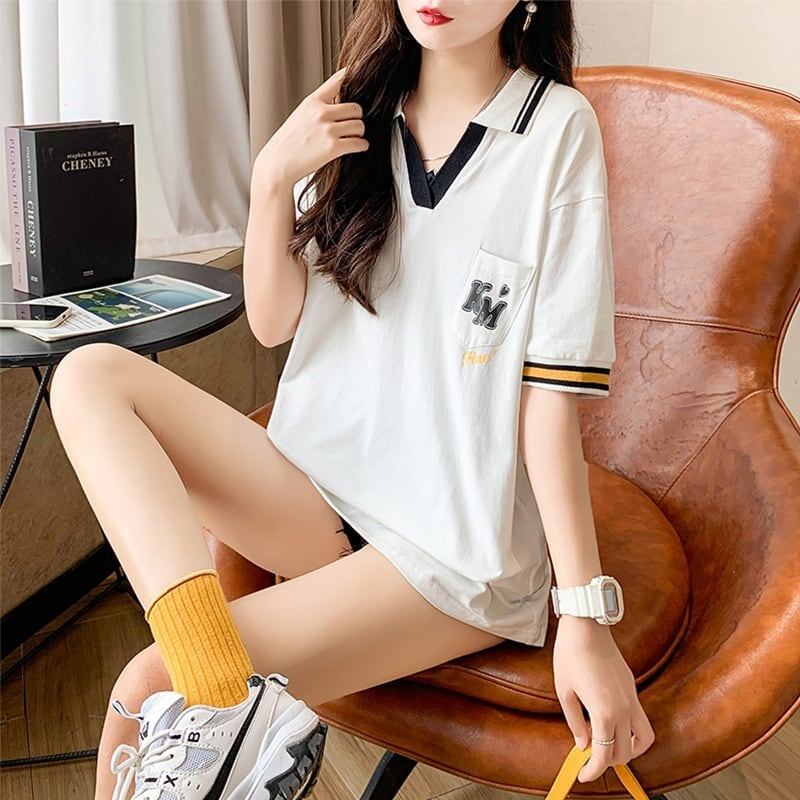 オシャレ度満点   カジュアル Tシャツ カットソー＜F-3593＞