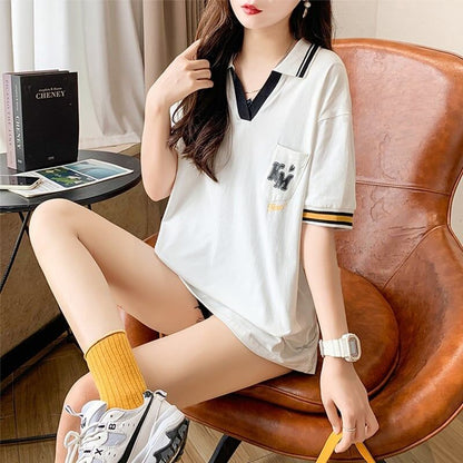 オシャレ度満点   カジュアル Tシャツ カットソー＜F-3593＞