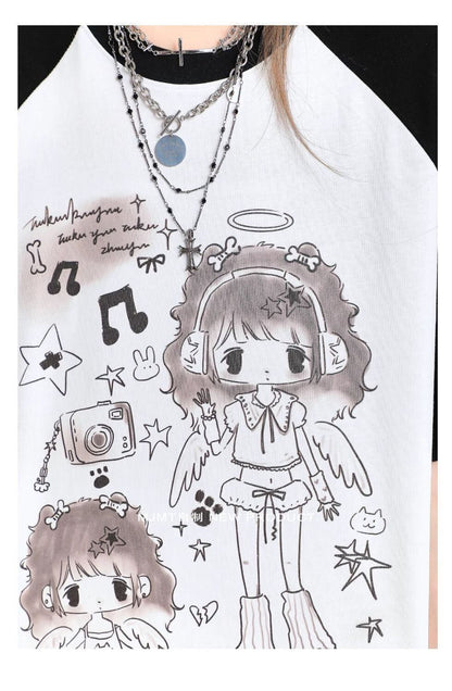 絶対欲しい 売れ筋 話題沸騰中 絶対流行 早い者勝ち カジュアル 2色選択 Tシャツ<F-11278>