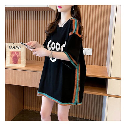 期間限定 プリント全2色 カジュアル 半袖Tシャツ カットソー ＜F-8603＞