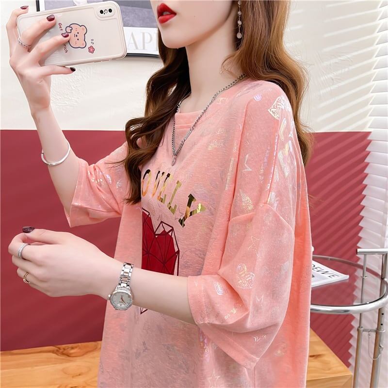 話題沸騰中 ファッション 個性派 プリント 全3色 半袖Tシャツ<F-8508>