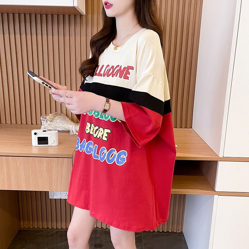 キュート 早い者勝ち 絶対流行 カジュアル 2色選択 Tシャツ<F-11134>