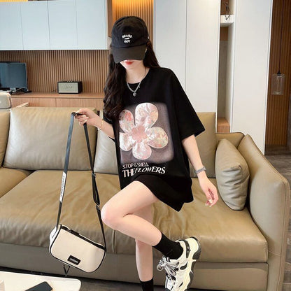 超人気 切り替え カジュアル プリント全3色 半袖Tシャツ カットソー ＜F-8609＞