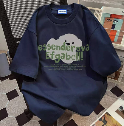 今季マストバイ プリント 定番シンプル 全5色 Tシャツ カットソー＜F-8552＞