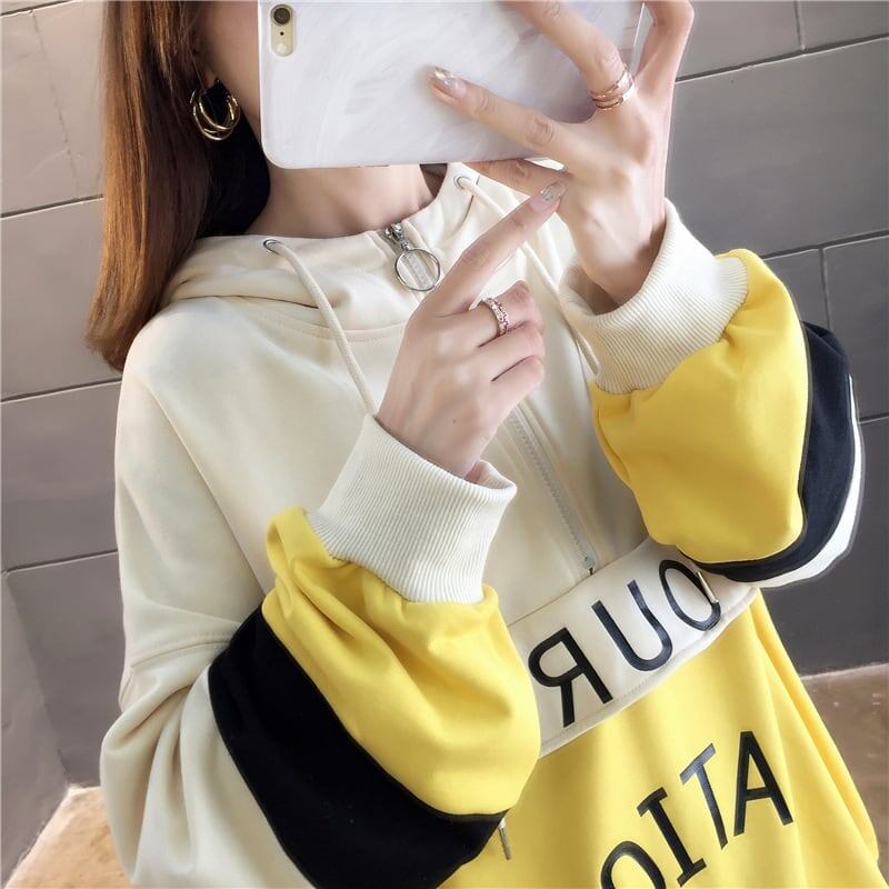 オシャレ感たっぷり   美人度アップ スウェット パーカー＜F-2842＞