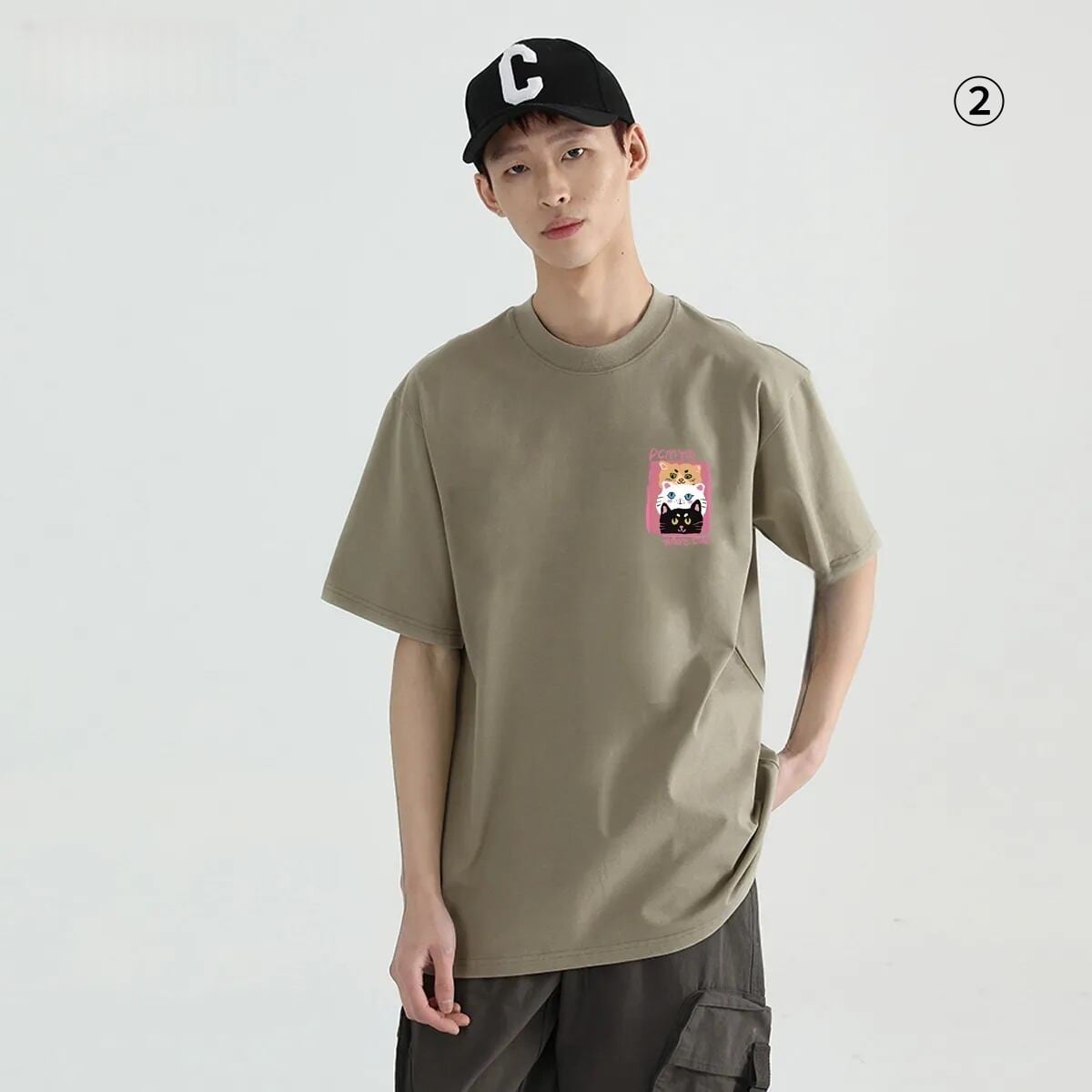 大好評 海外トレンド 定番シンプル 好感度UP カジュアル 全3色 半袖 Tシャツ ＜F-11283＞