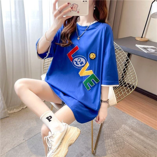 今季マストバイ スウィート 特別デザイン プリント 全3色 半袖Tシャツ<F-8543>