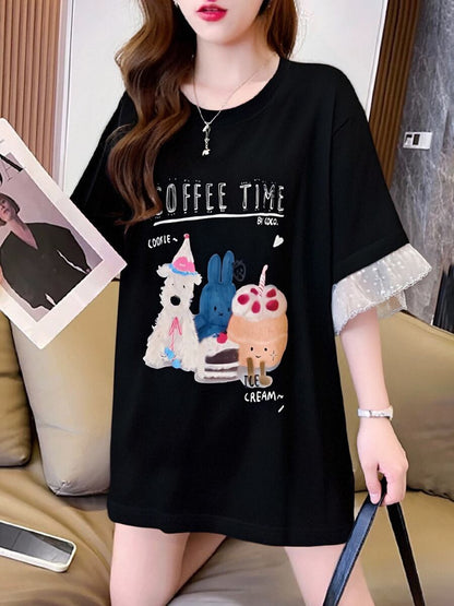今季マストバイ 美人度アップ 大好評 好感度UP カジュアル 全4色 半袖 Tシャツ ＜F-11349＞