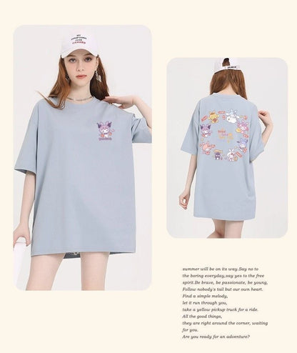 大人可愛い ゆったり カジュアル 大人気 半袖 Tシャツ F-13313