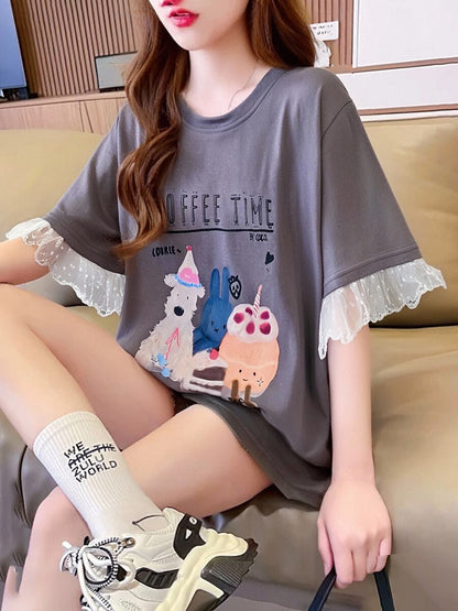 今季マストバイ 美人度アップ 大好評 好感度UP カジュアル 全4色 半袖 Tシャツ ＜F-11349＞