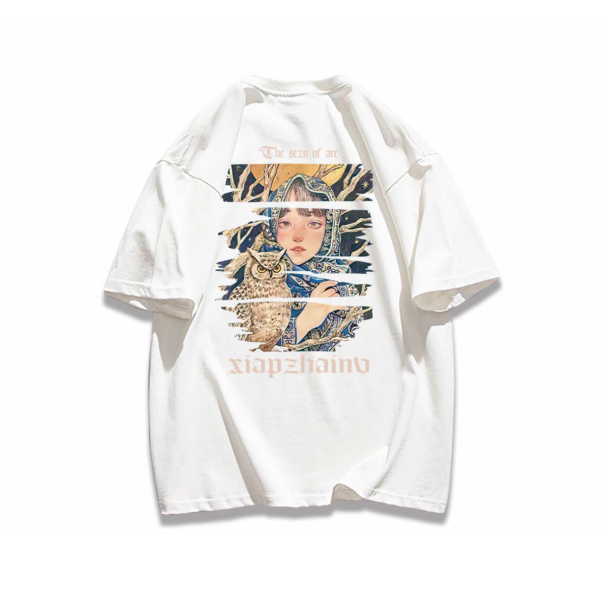 ポップなプリントが夏に映えるプリントTシャツ 半袖 全8色 Tシャツ F-9252